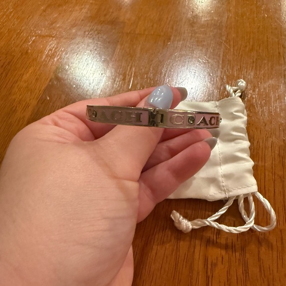 Coach Silver-Tone Signature Cuff Bracelet - Picture 2 of 6